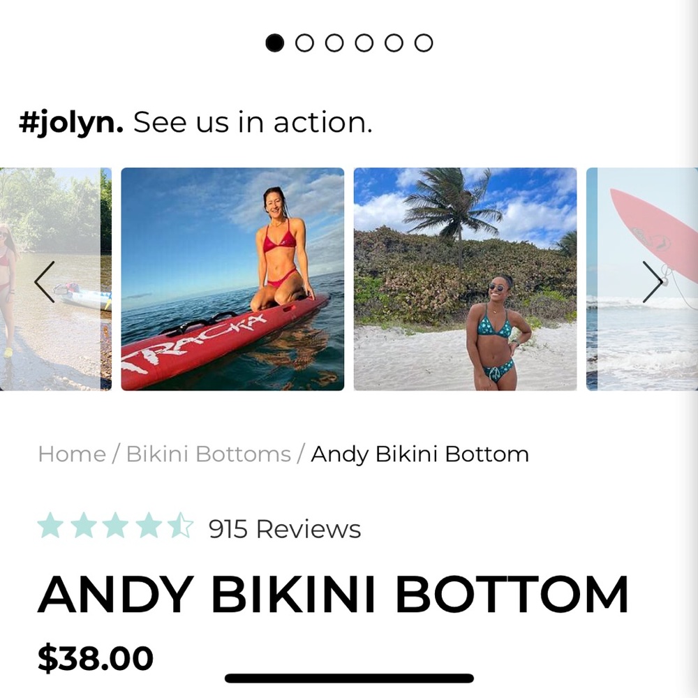 Jolyn Clothing Vibrant Orange Bikini - Picture 3 of 5